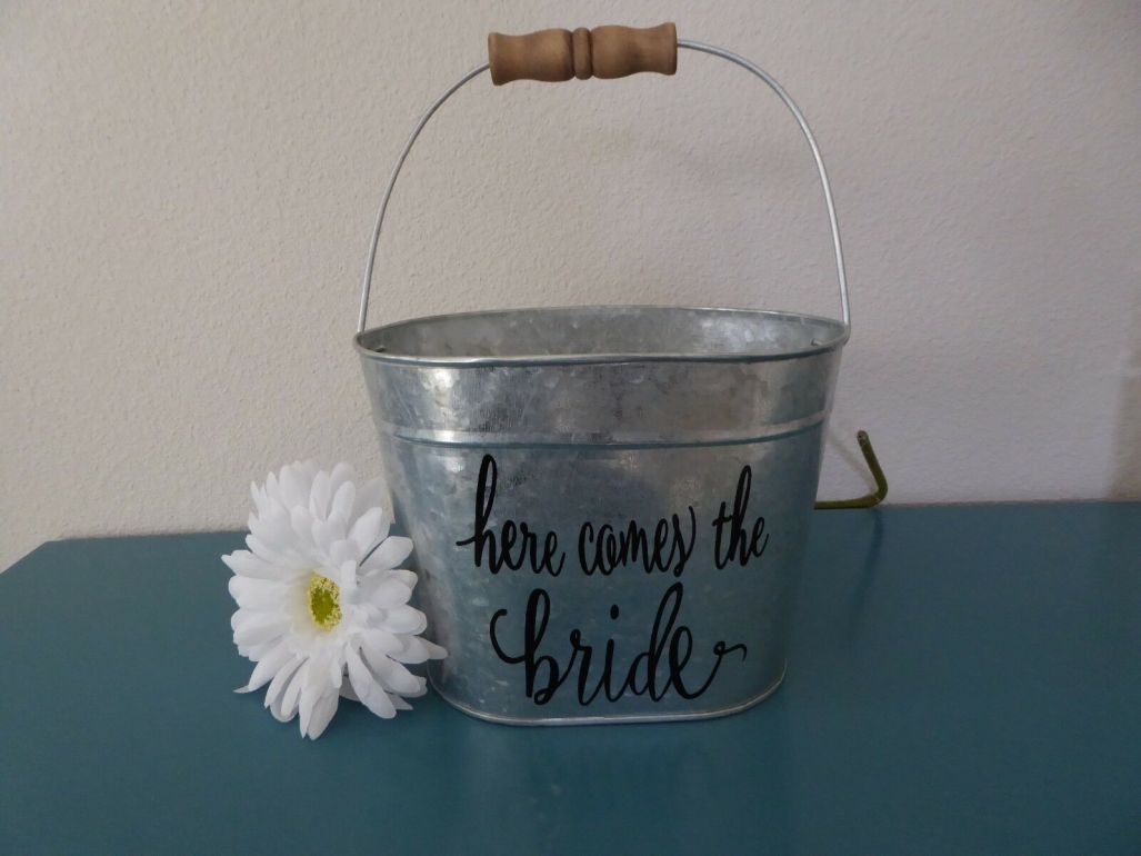 metal flower girl basket