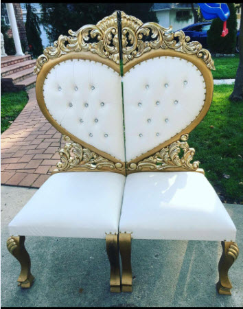 heart throne chair