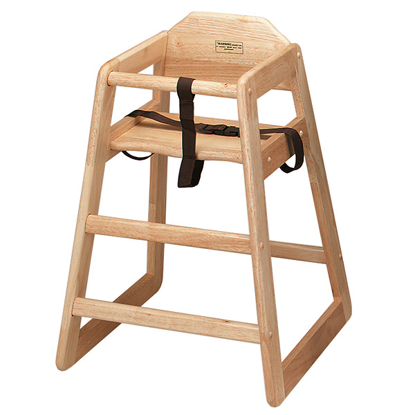 wooden baby seat